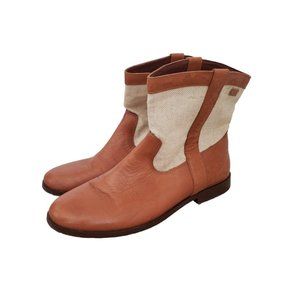 Camper Woody canvas and leather half boots sz 40